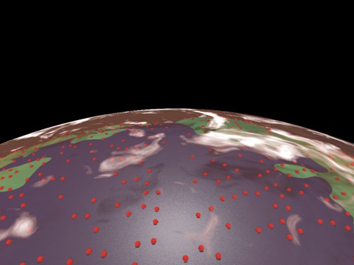 Die Oberfl&auml;che des Planeten